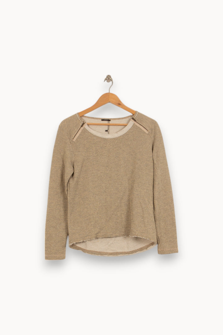 Pull Beige - Taille M/38 de la marque IKKS | PARAD41744 - Vendu par Paradigme - Image 2