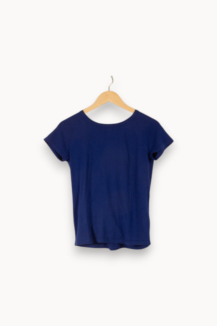T-shirt Bleu - Taille S/36 de la marque Sandro | PARAD41756 - Vendu par Paradigme - Image 2