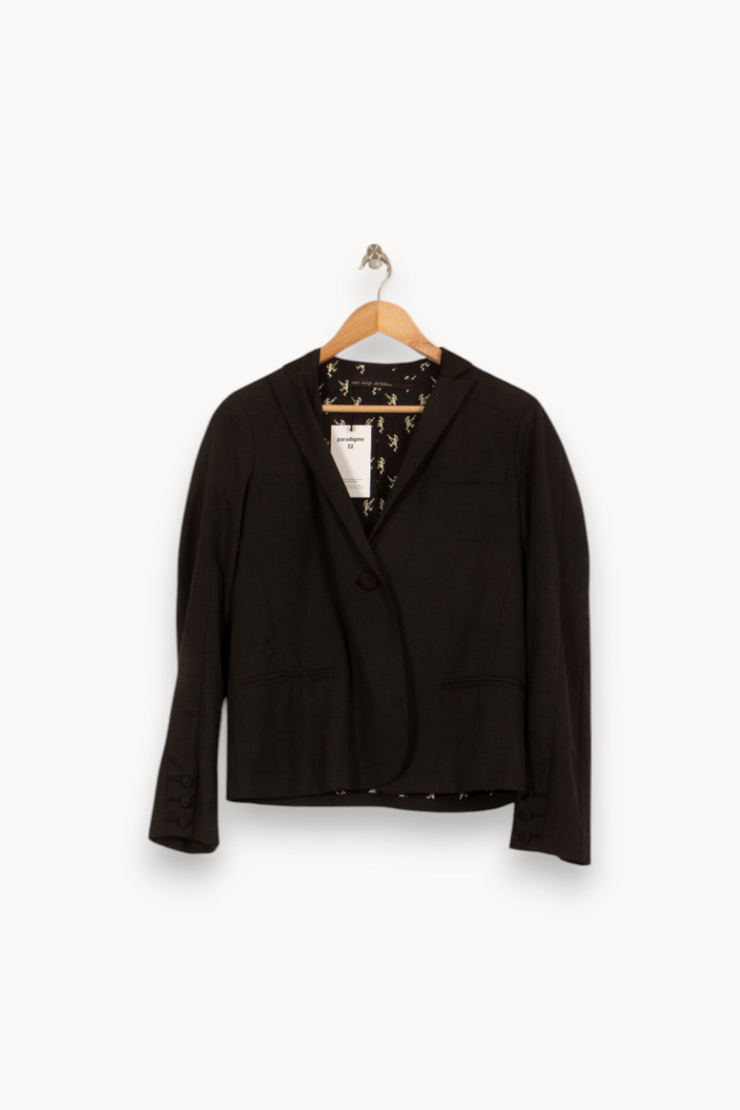 Blazer Noir - Taille S/36 de la marque One Step | PARAD41758 - Vendu par Paradigme - Image 2