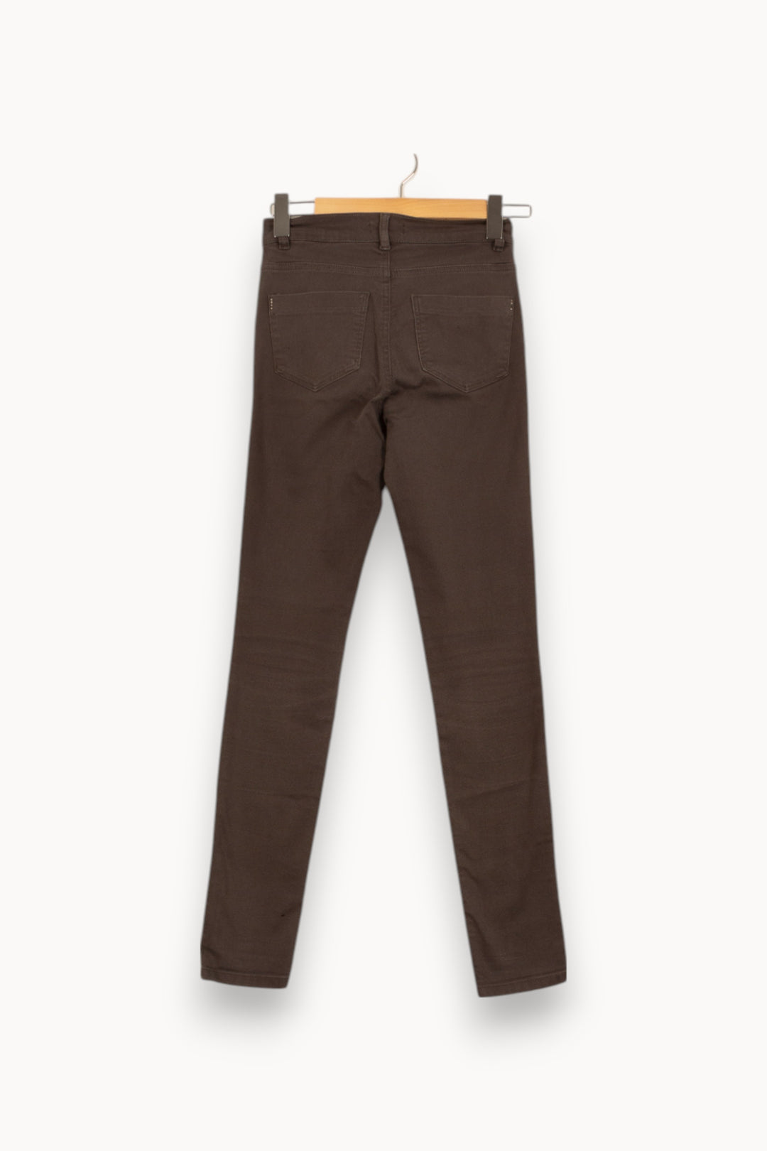 Jean Marron - Taille XS/34 de la marque Caroll | PARAD41759 - Vendu par Paradigme - Image 4