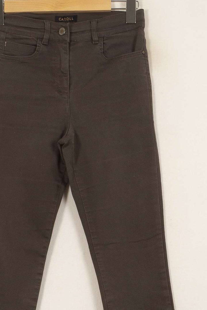Jean Marron - Taille XS/34 de la marque Caroll | PARAD41759 - Vendu par Paradigme - Image 3