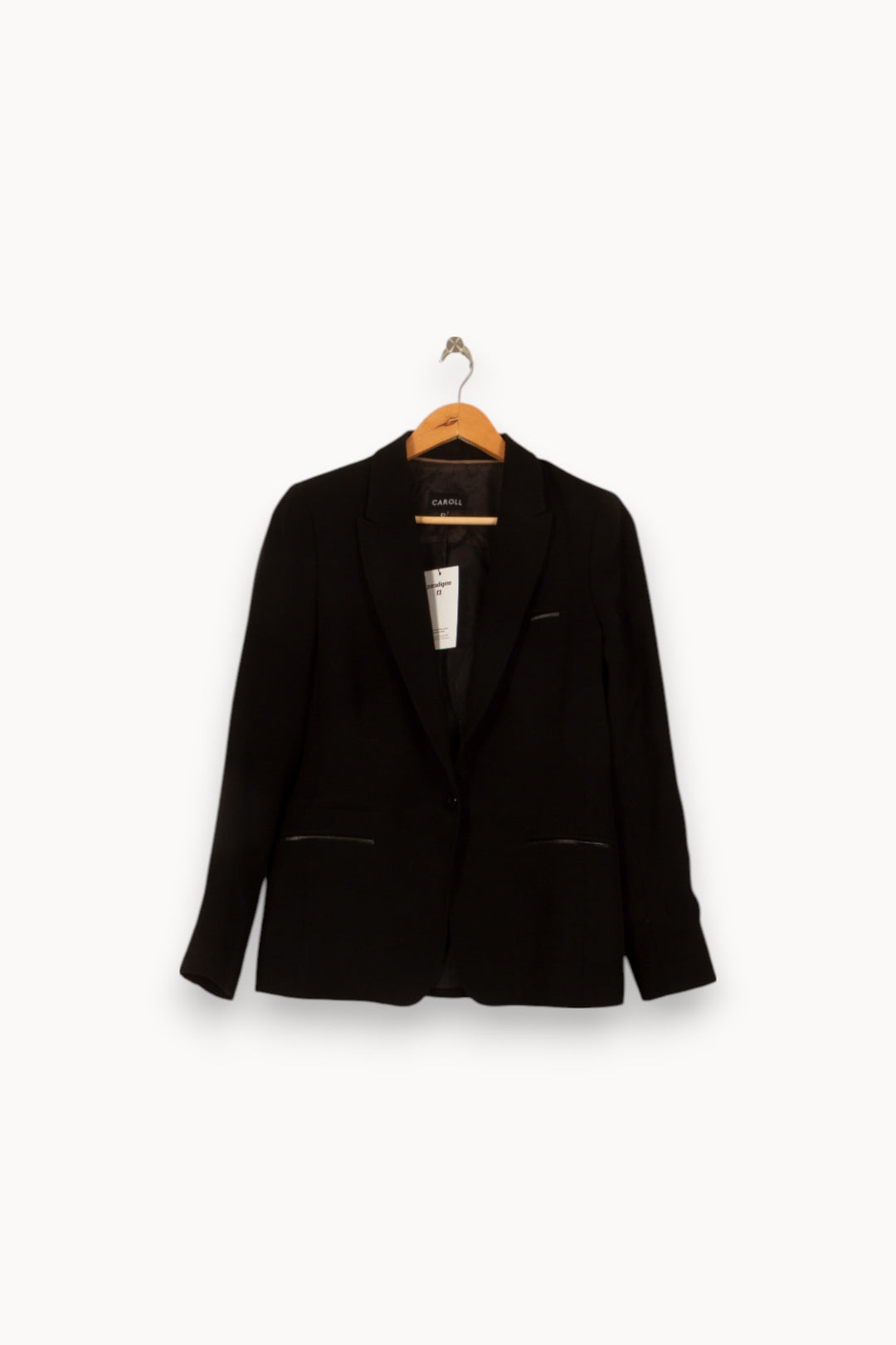 Blazer Noir - Taille XL/42 de la marque Caroll | PARAD41767 - Vendu par Paradigme - Image 2