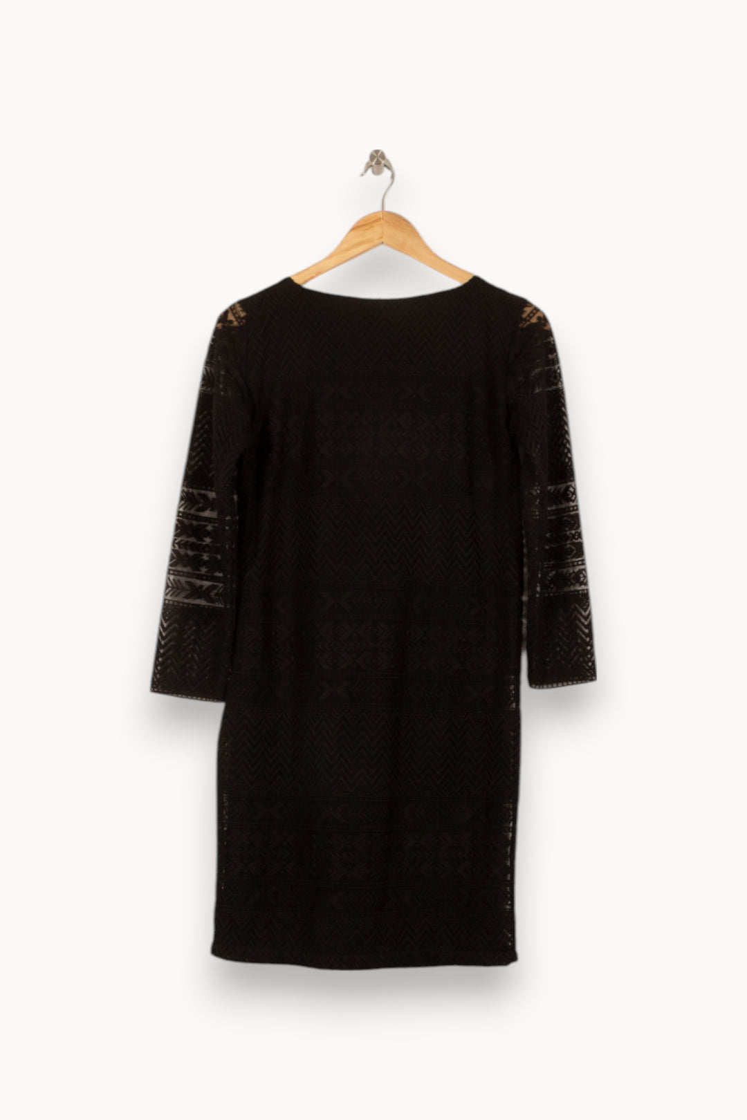 Robe Midi Noire - Taille M/38 de la marque Caroll | PARAD41769 - Vendu par Paradigme - Image 4