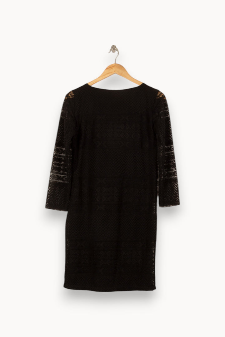Robe Midi Noire - Taille M/38 de la marque Caroll | PARAD41769 - Vendu par Paradigme - Image 4