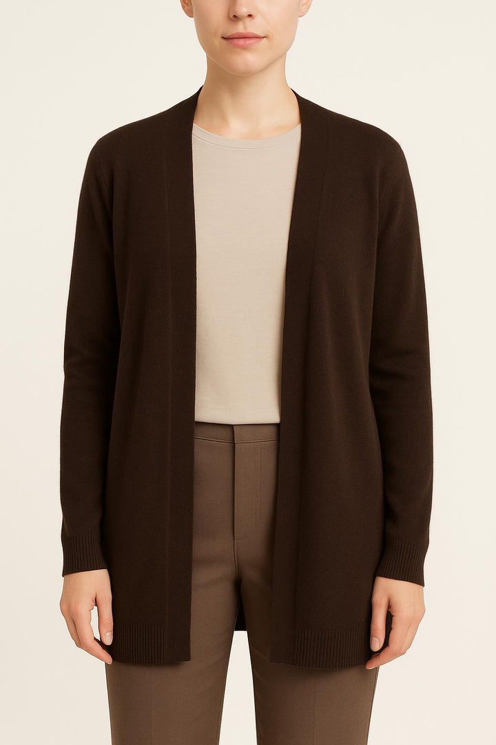 Cardigan Marron - Taille L/40 de la marque American Vintage | PARAD41773 - Vendu par Paradigme - Image 1
