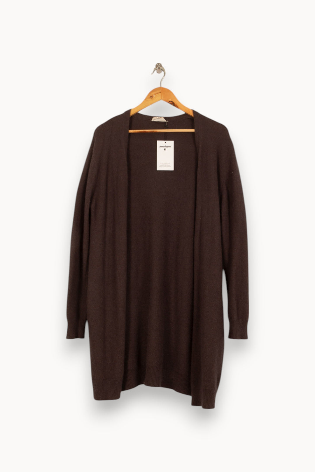 Cardigan Marron - Taille L/40 de la marque American Vintage | PARAD41773 - Vendu par Paradigme - Image 2
