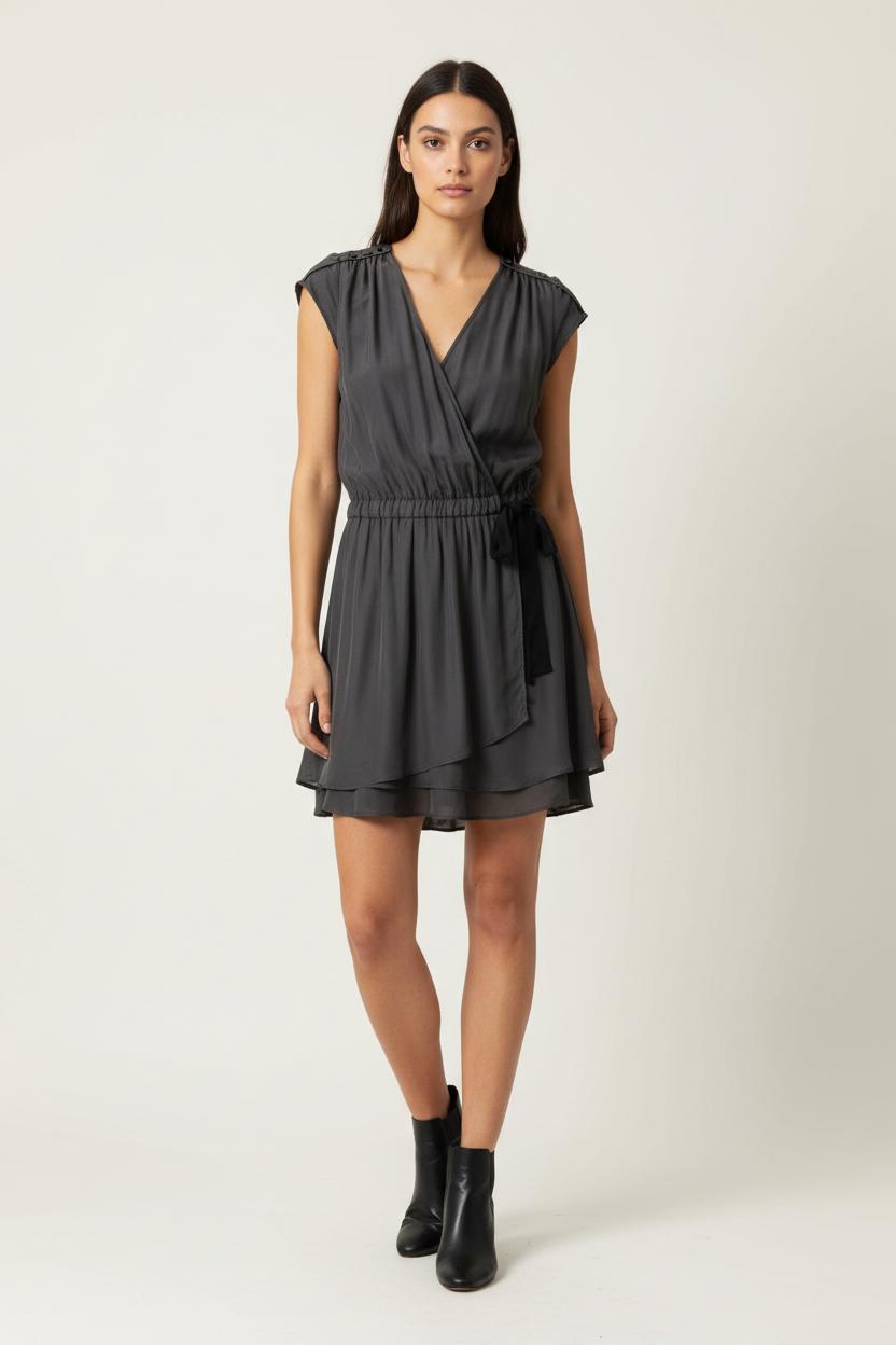 Robe grise - Taille XS/34 de la marque Bimba y Lola | PARAD41780 - Vendu par Paradigme - Image 1