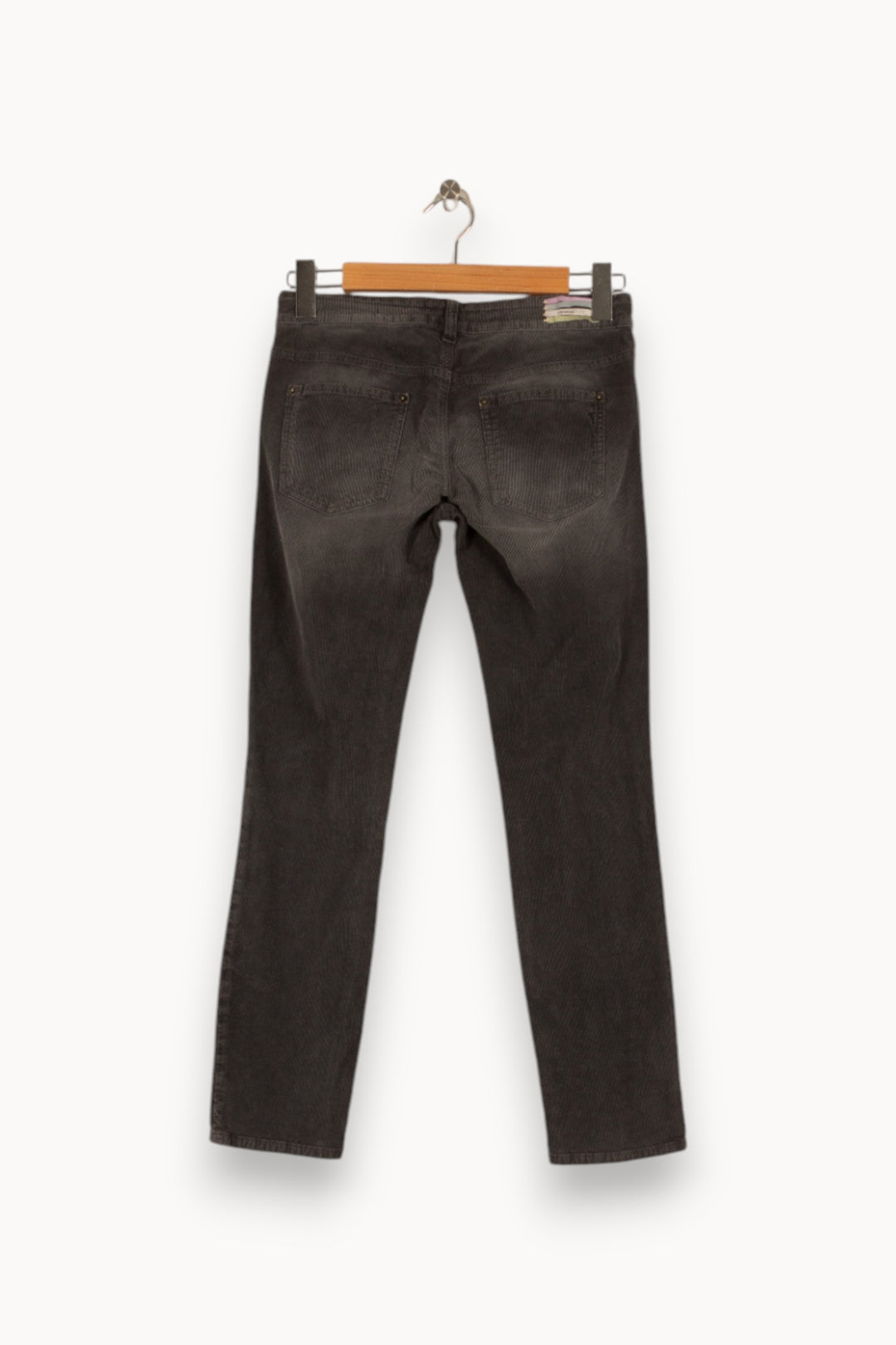 Pantalon côtelé gris - Taille M/38 de la marque Vanessa Bruno | PARAD41788 - Vendu par Paradigme - Image 3