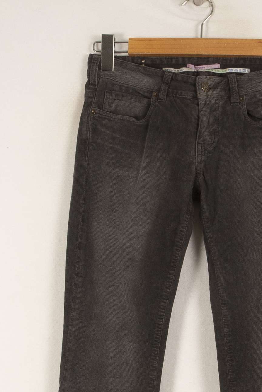 Pantalon côtelé gris - Taille M/38 de la marque Vanessa Bruno | PARAD41788 - Vendu par Paradigme - Image 2