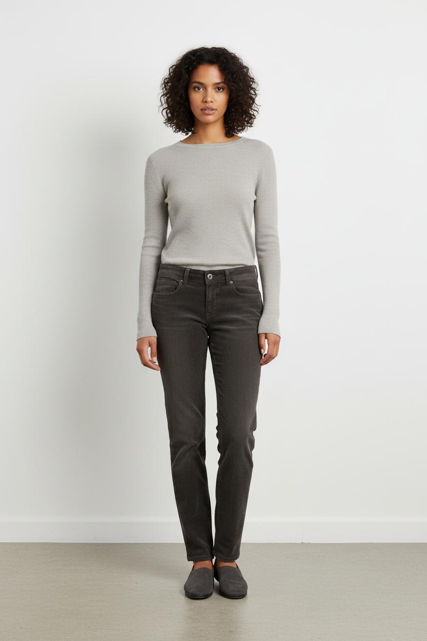 Pantalon côtelé gris - Taille M/38