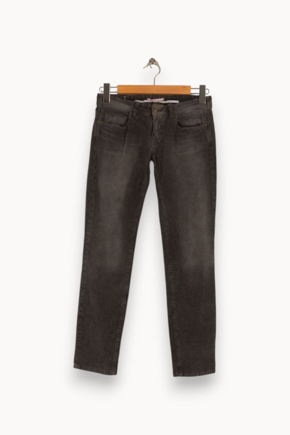 Pantalon côtelé gris - Taille M/38 de la marque Vanessa Bruno | PARAD41788 - Vendu par Paradigme - Image 1