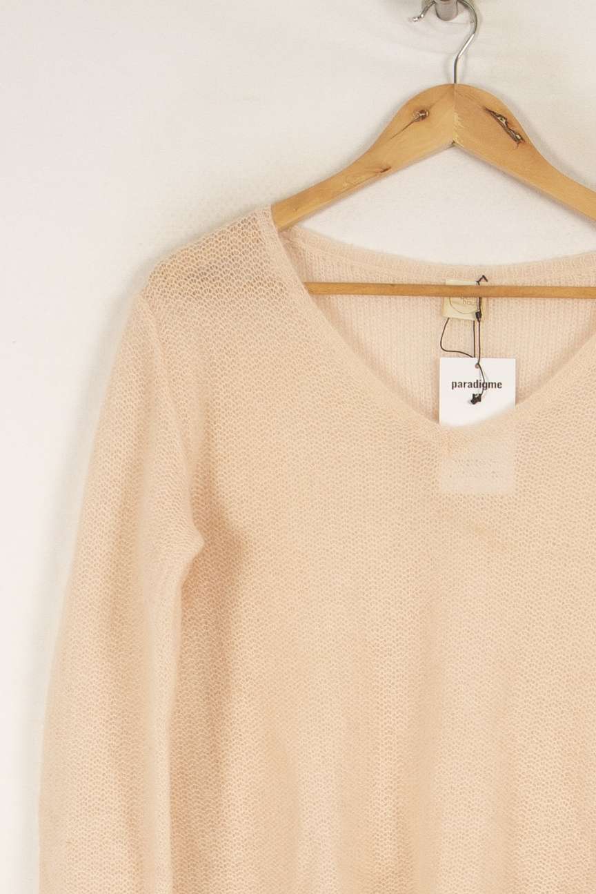 Pull en maille rose clair - Taille S/36 de la marque Des petits hauts | PARAD41806 - Vendu par Paradigme - Image 2
