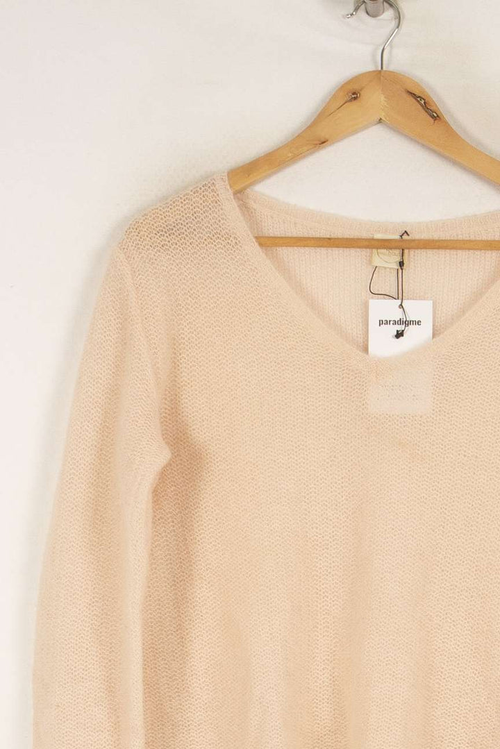 Pull en maille rose clair - Taille S/36 de la marque Des petits hauts | PARAD41806 - Vendu par Paradigme - Image 2