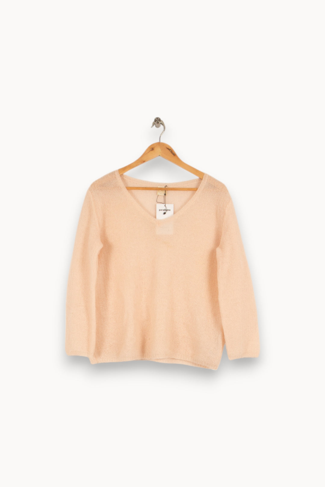 Pull en maille rose clair - Taille S/36 de la marque Des petits hauts | PARAD41806 - Vendu par Paradigme - Image 1
