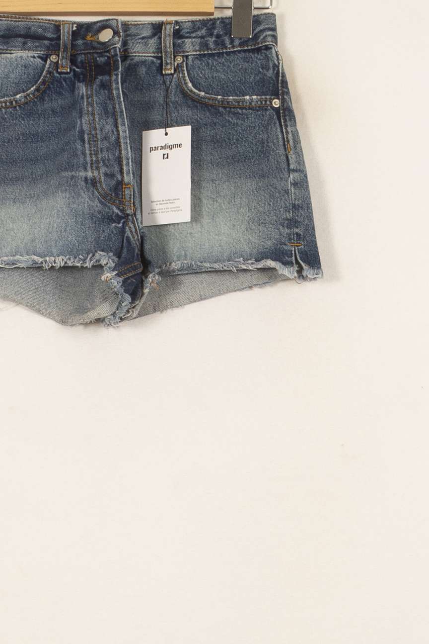 Short en Jean Bleu - Taille XS/34 de la marque ba&sh | PARAD41816 - Vendu par Paradigme - Image 3