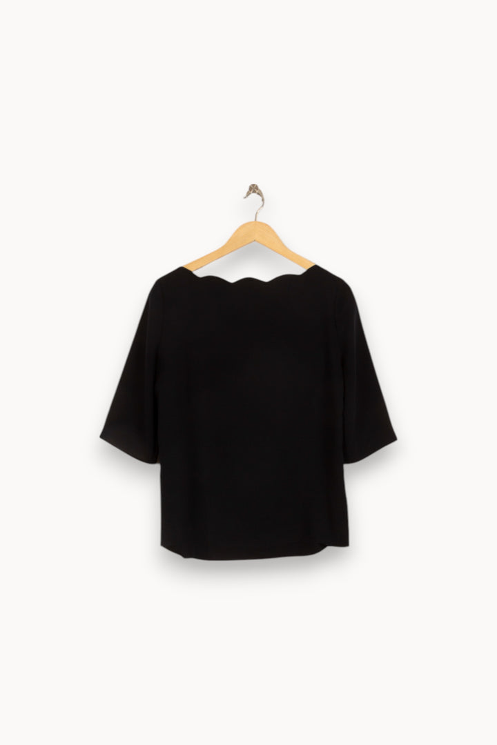 Blouse Noire - Taille L/40 de la marque Claudie Pierlot | PARAD41823 - Vendu par Paradigme - Image 4