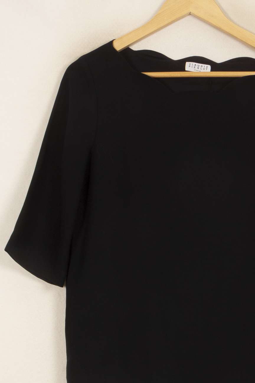 Blouse Noire - Taille L/40 de la marque Claudie Pierlot | PARAD41823 - Vendu par Paradigme - Image 3