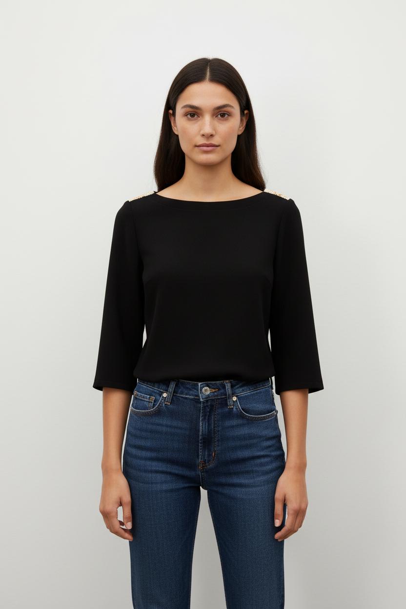Blouse Noire - Taille M/38
