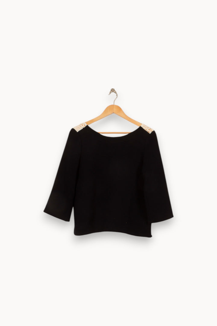 Blouse Noire - Taille M/38 de la marque Pablo | PARAD41824 - Vendu par Paradigme - Image 2