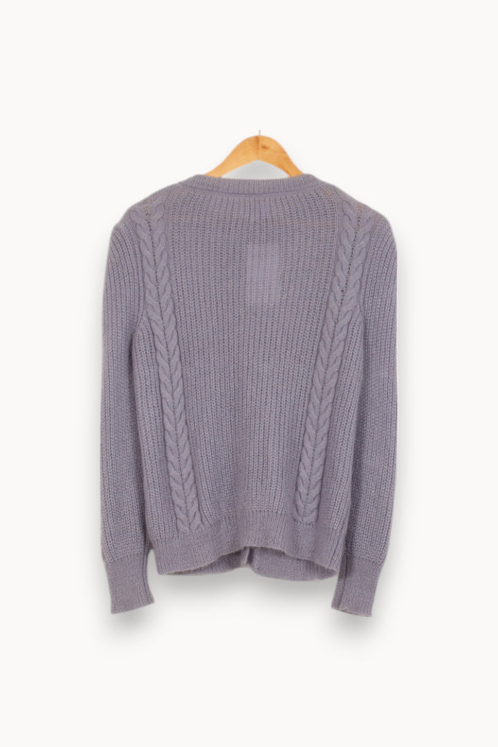 Cardigan Violet - Taille S/36 de la marque Maison Stella & Suzie | PARAD41826 - Vendu par Paradigme - Image 4