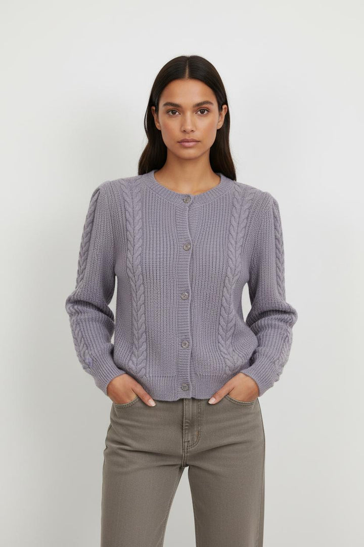 Cardigan Violet - Taille S/36