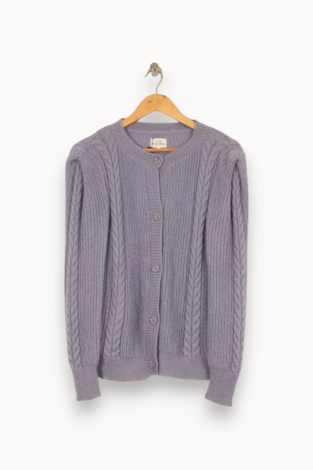 Cardigan Violet - Taille S/36 de la marque Maison Stella & Suzie | PARAD41826 - Vendu par Paradigme - Image 2