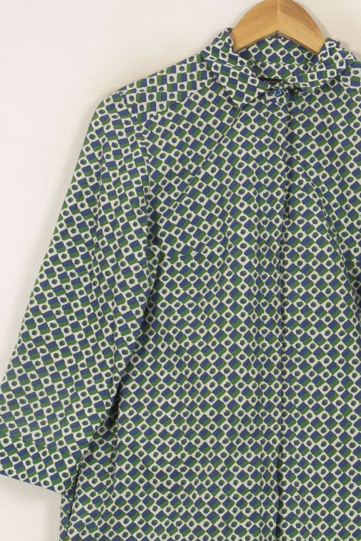 Robe Chemise Verte et Bleue - Taille L/40 de la marque Weekend Max Mara | PARAD41829 - Vendu par Paradigme - Image 3