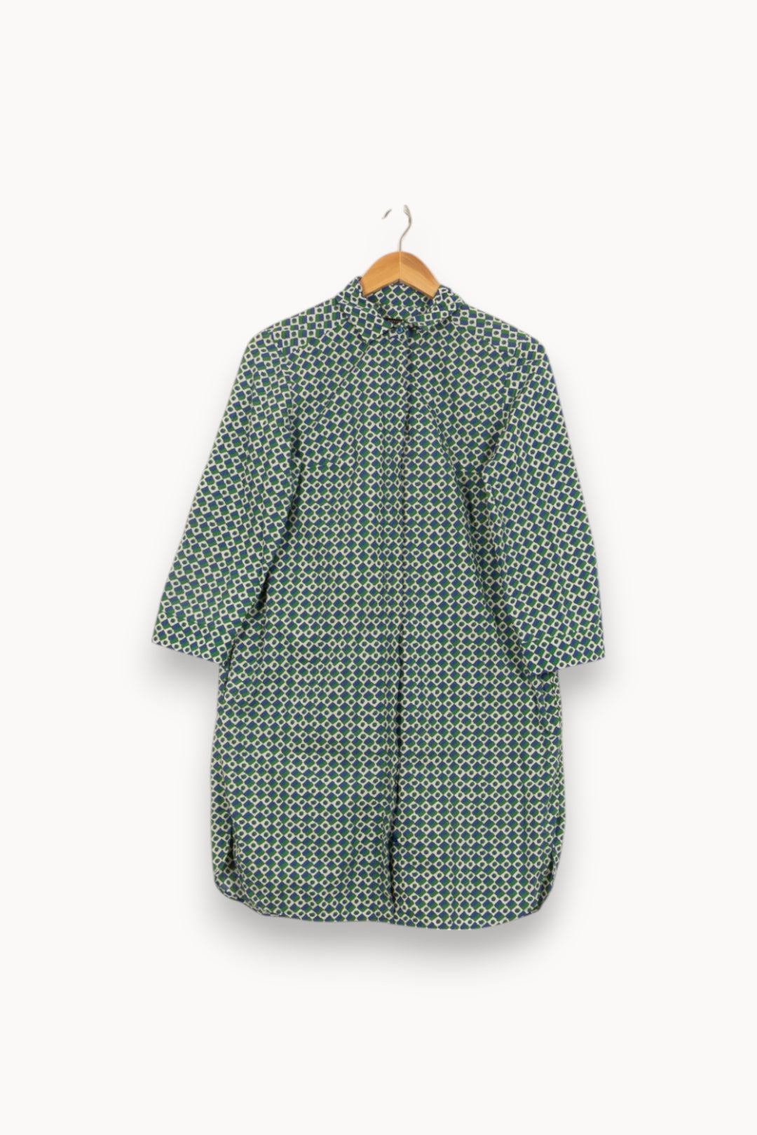 Robe Chemise Verte et Bleue - Taille L/40 de la marque Weekend Max Mara | PARAD41829 - Vendu par Paradigme - Image 2
