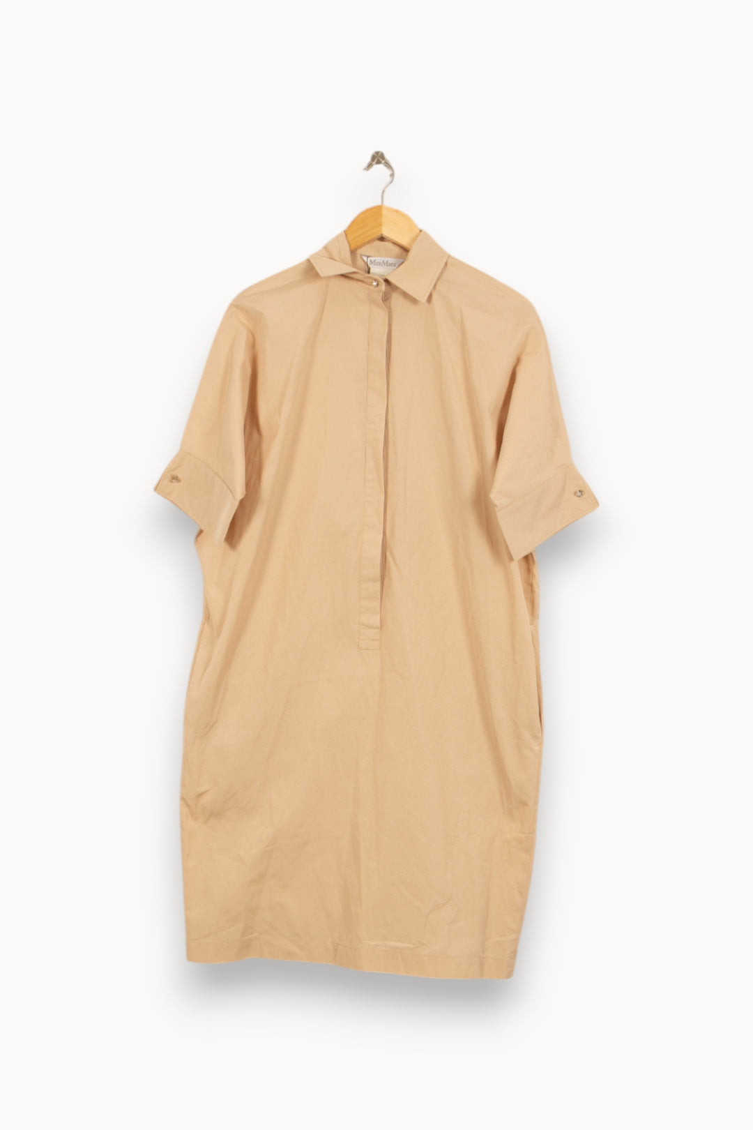 Robe Chemise Beige - Taille L/40 de la marque Max Mara | PARAD41831 - Vendu par Paradigme - Image 5