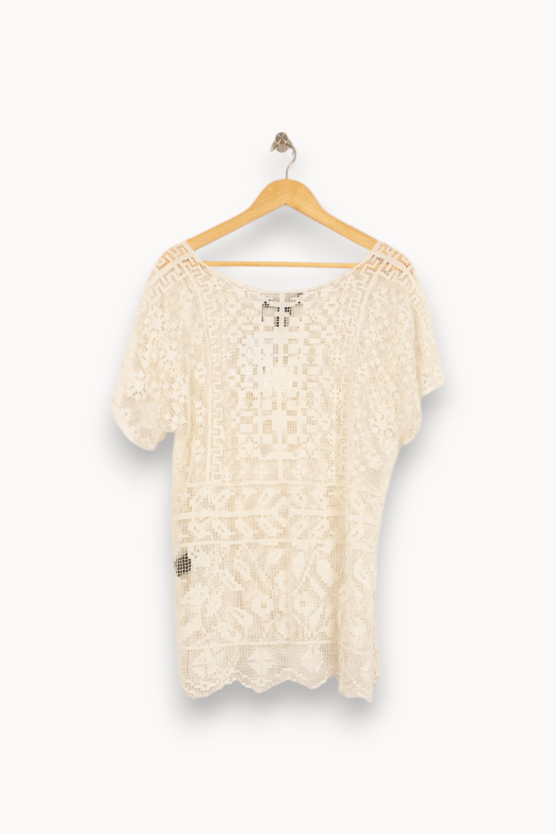 Robe Courte Blanche - Taille L/40 de la marque Isabel Marant | PARAD41837 - Vendu par Paradigme - Image 4