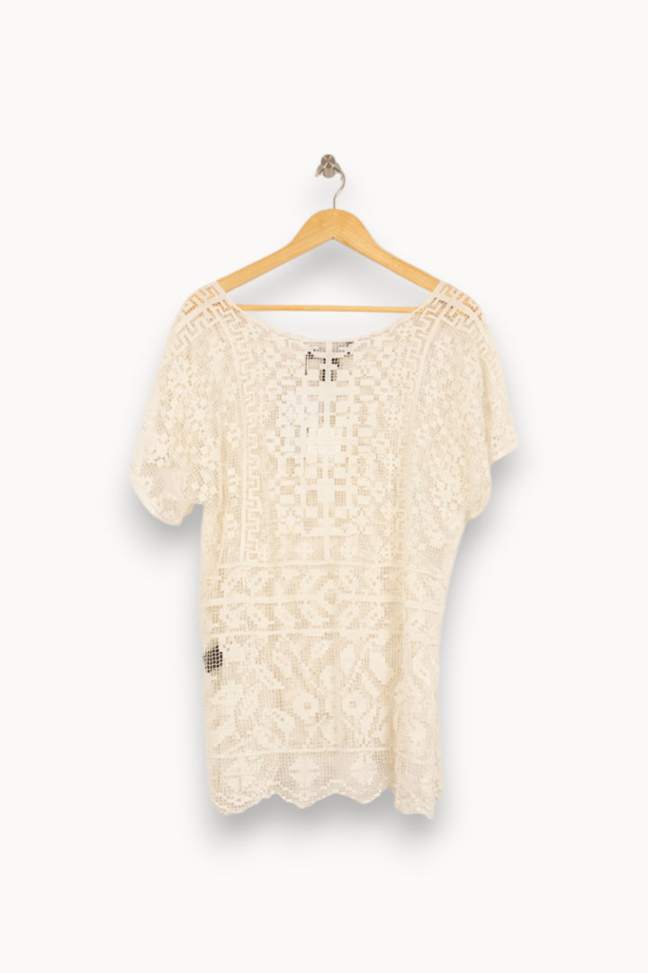Robe Courte Blanche - Taille L/40 de la marque Isabel Marant | PARAD41837 - Vendu par Paradigme - Image 4