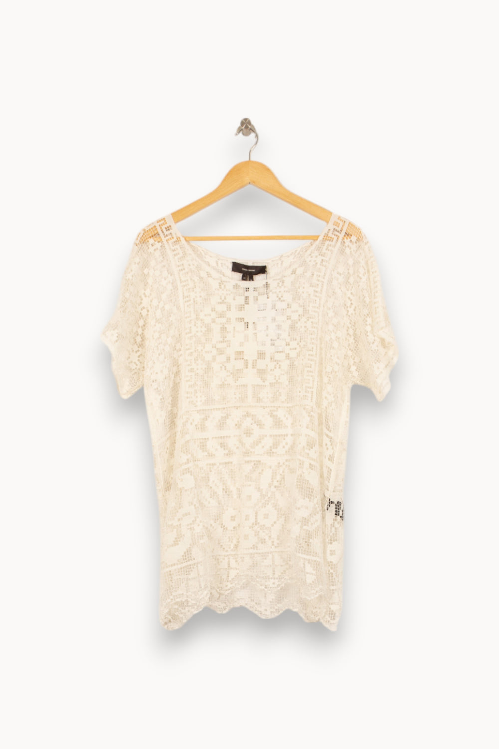 Robe Courte Blanche - Taille L/40 de la marque Isabel Marant | PARAD41837 - Vendu par Paradigme - Image 2