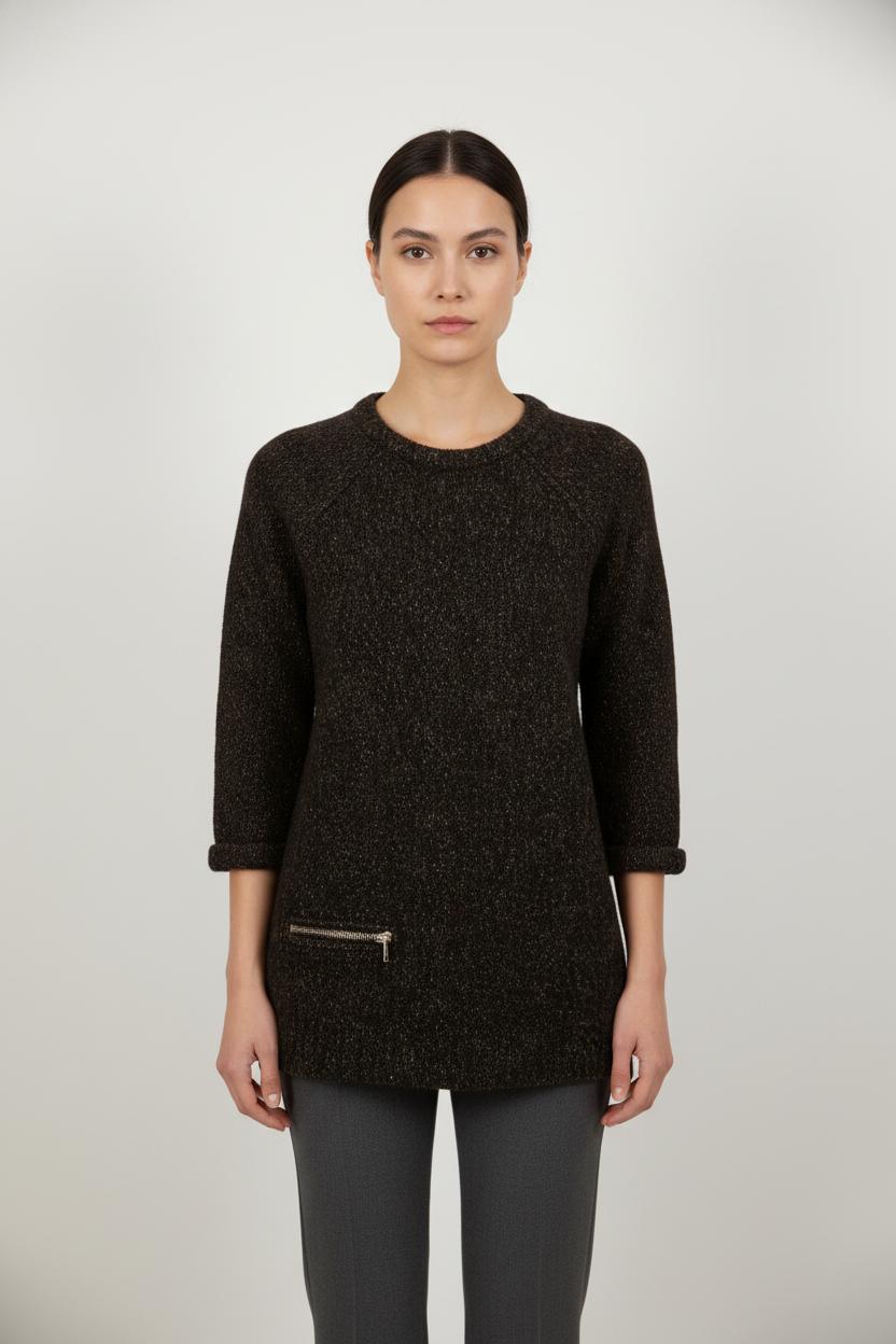 Pull Noir - Taille S/36