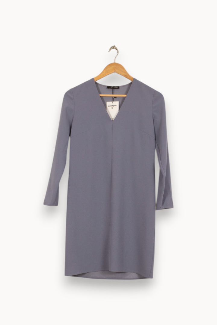 Robe Midi Bleue - Taille XS/34 de la marque Tara Jarmon | PARAD41844 - Vendu par Paradigme - Image 2