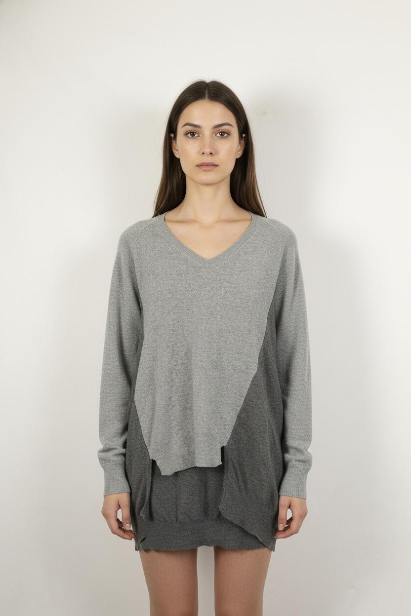 Pull Gris clair et Gris foncé - Taille M/38