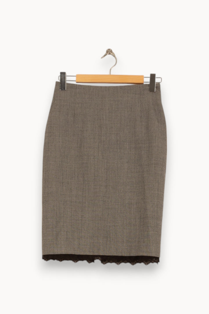 Jupe Crayon Grise - Taille S/36 de la marque Maison 123 | PARAD41865 - Vendu par Paradigme - Image 2
