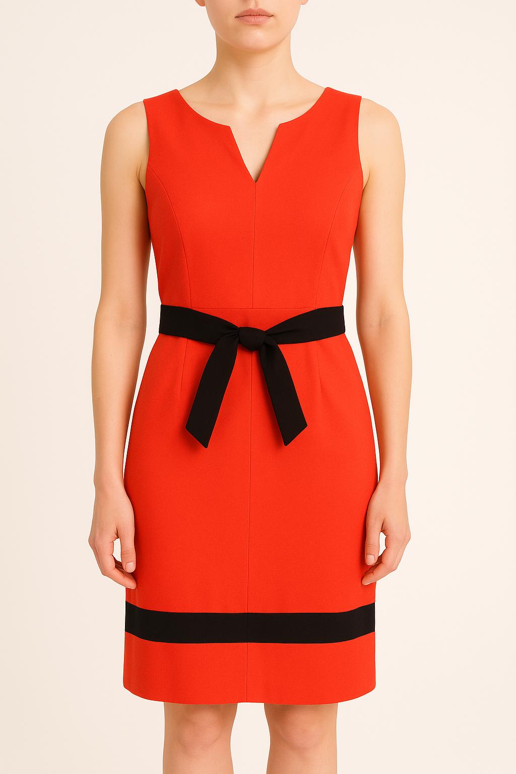 Robe Midi Rouge et Noire - Taille M/38 de la marque Maison 123 | PARAD41866 - Vendu par Paradigme - Image 1