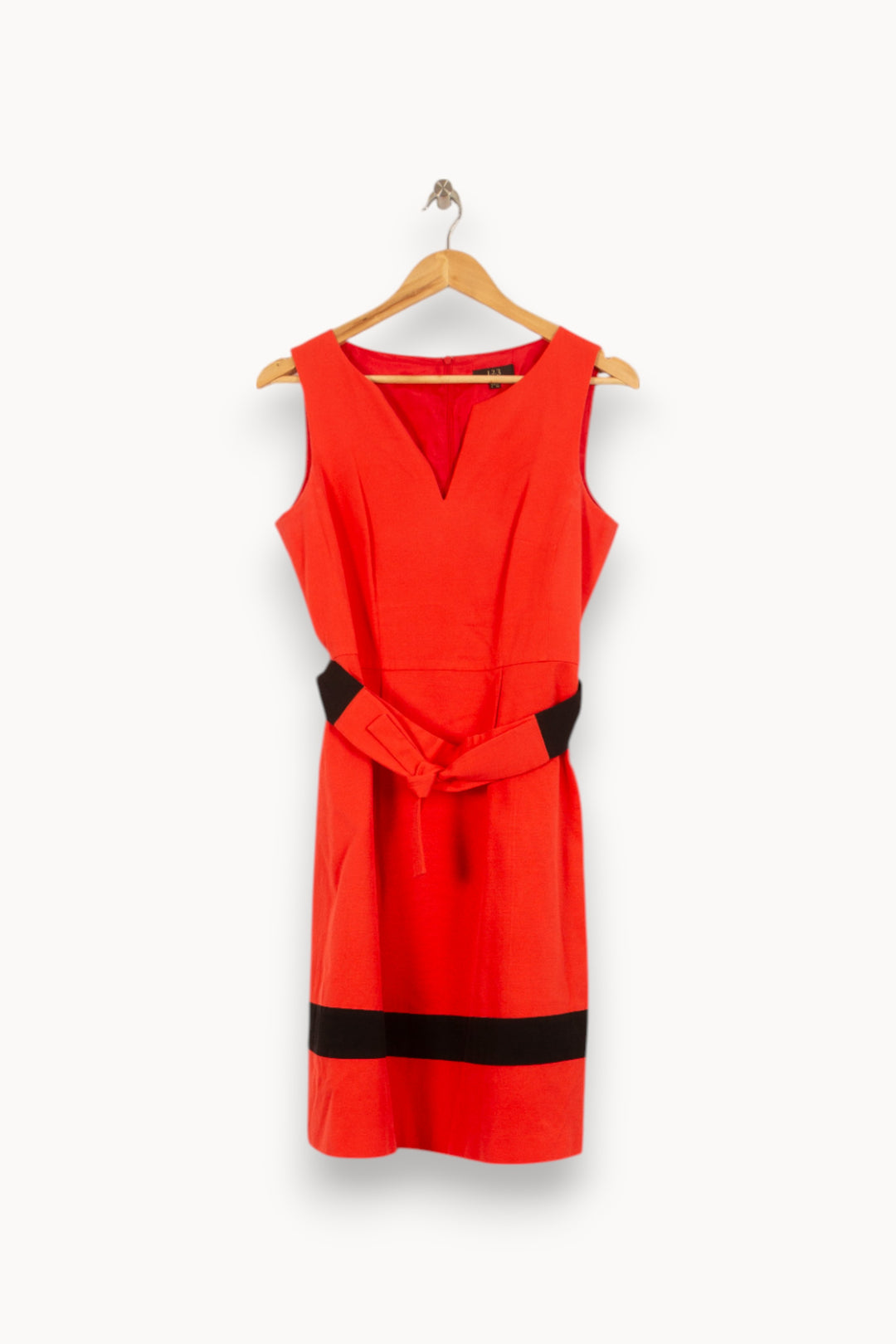 Robe Midi Rouge et Noire - Taille M/38 de la marque Maison 123 | PARAD41866 - Vendu par Paradigme - Image 2