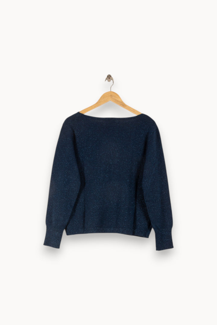 Pull Bleu - Taille L/40 de la marque Caroll | PARAD41871 - Vendu par Paradigme - Image 4