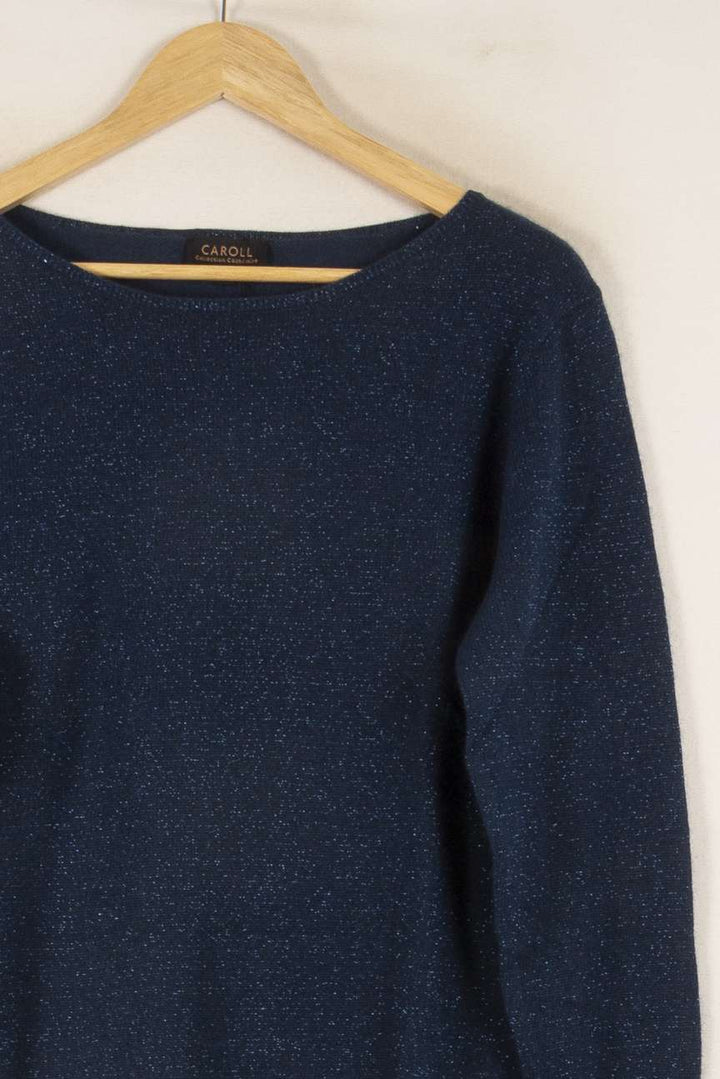 Pull Bleu - Taille L/40 de la marque Caroll | PARAD41871 - Vendu par Paradigme - Image 3