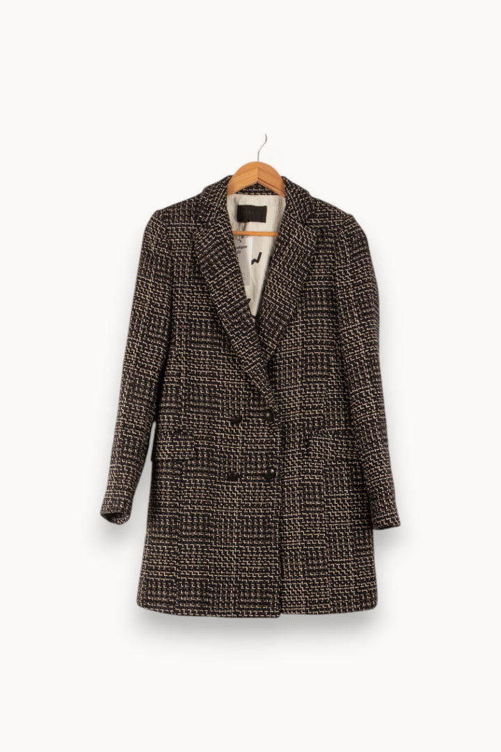 Manteau Noir et Blanc - Taille L/40 de la marque IKKS | PARAD41878 - Vendu par Paradigme - Image 2