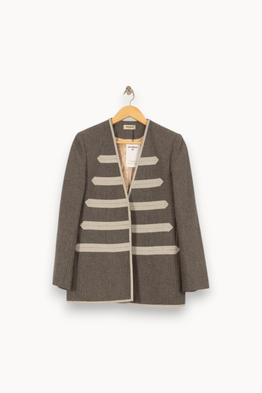 Veste Grise et Beige - Taille L/40 de la marque Zadig&Voltaire | PARAD41880 - Vendu par Paradigme - Image 2