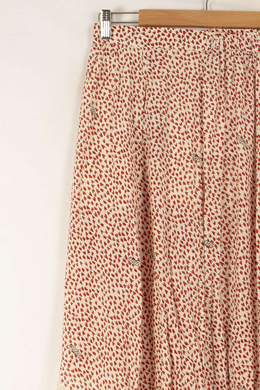 Jupe Asymétrique Rouge et Beige - Taille L/40 de la marque Zadig&Voltaire | PARAD41881 - Vendu par Paradigme - Image 3