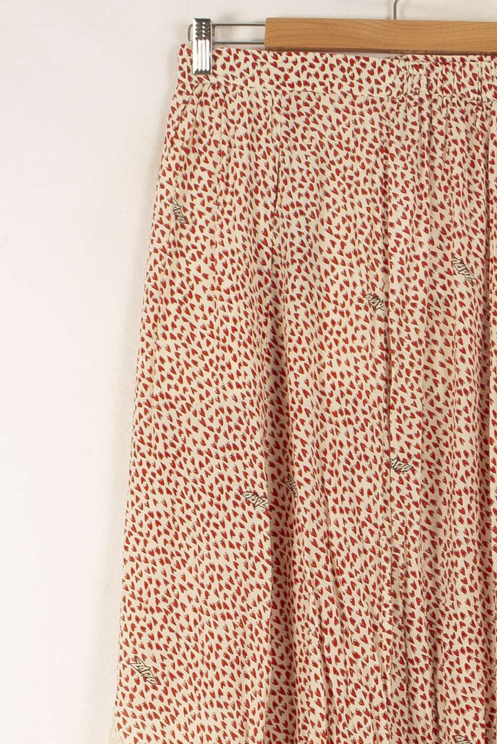 Jupe Asymétrique Rouge et Beige - Taille L/40 de la marque Zadig&Voltaire | PARAD41881 - Vendu par Paradigme - Image 3