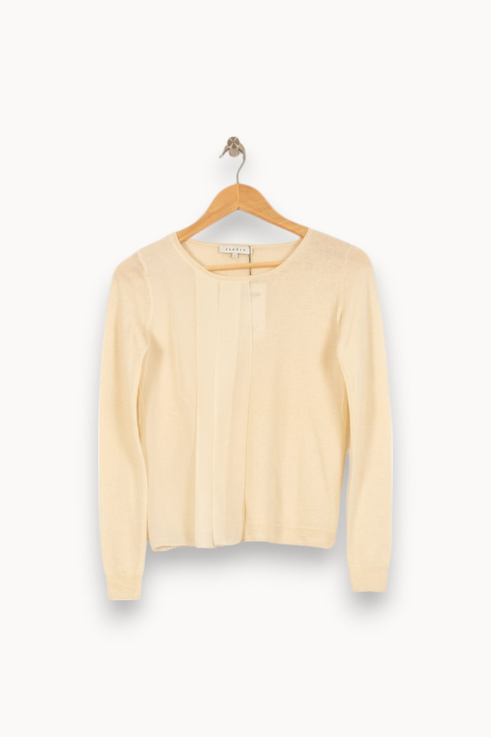 Cardigan Beige - Taille S/36 de la marque Sandro | PARAD41882 - Vendu par Paradigme - Image 2