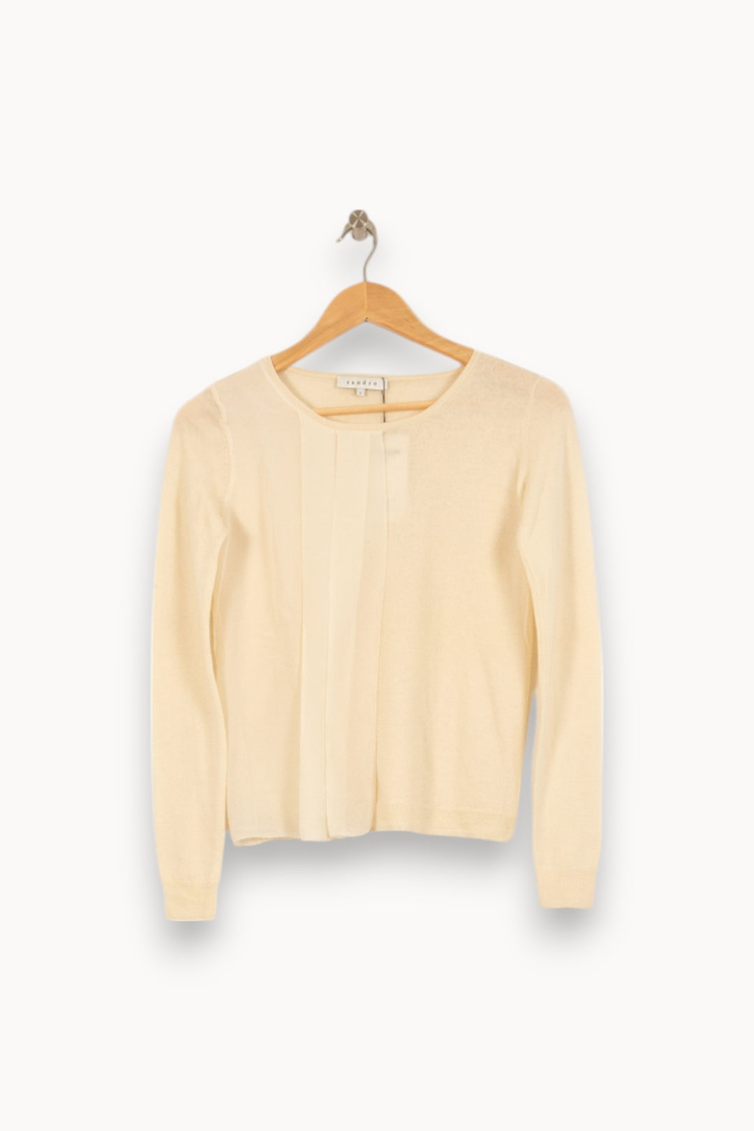 Cardigan Beige - Taille S/36 de la marque Sandro | PARAD41882 - Vendu par Paradigme - Image 2