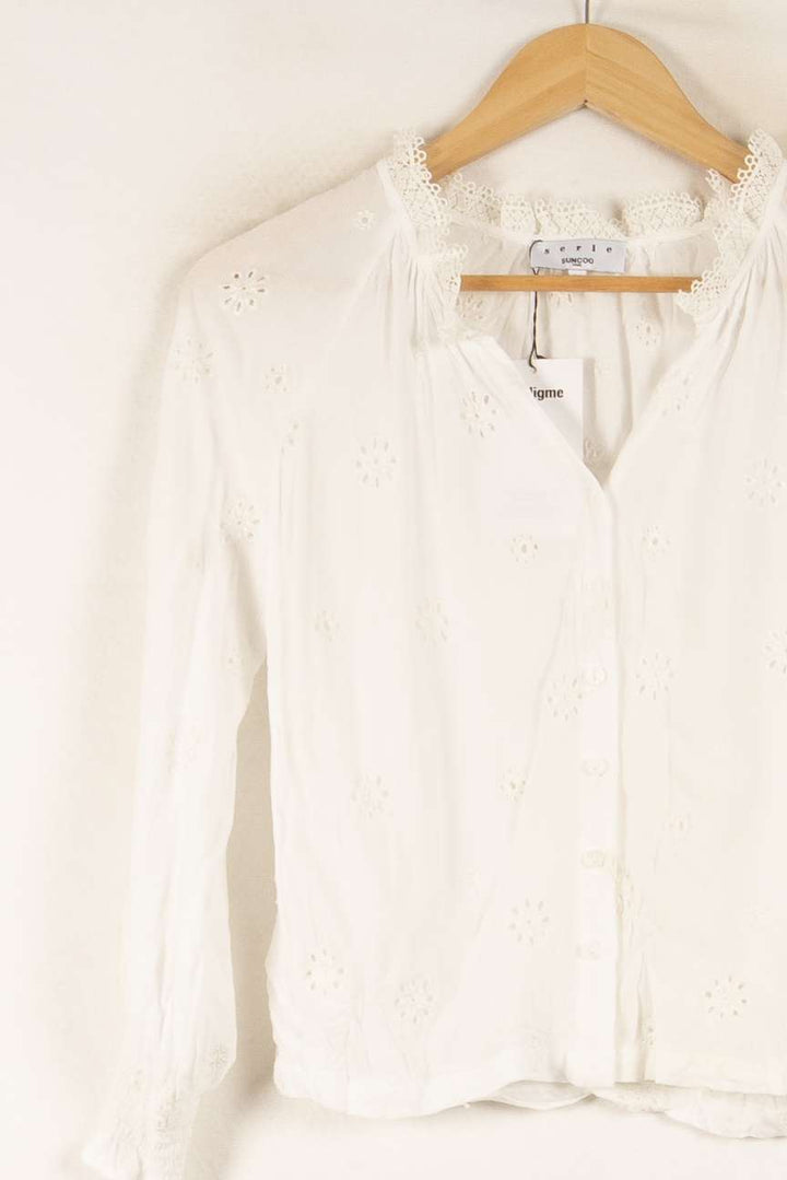Blouse Blanche - Taille XS/34 de la marque Suncoo | PARAD41884 - Vendu par Paradigme - Image 3