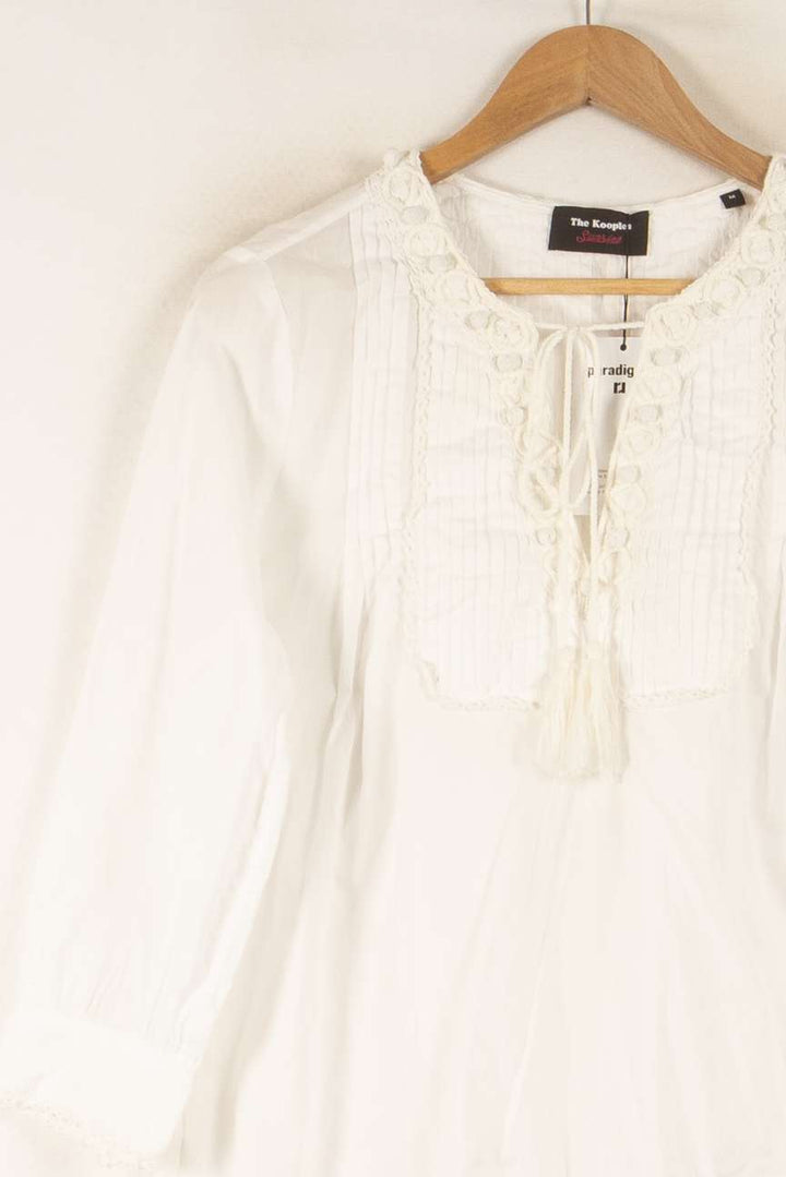 Blouse Blanche - Taille M/38 de la marque The Kooples | PARAD41885 - Vendu par Paradigme - Image 3