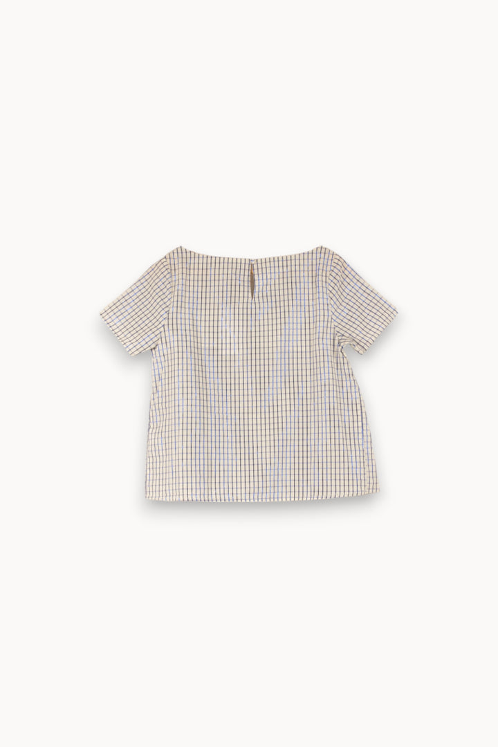 Blouse Carreaux Bleu et Blanc - Taille S/36 de la marque Karl Marc John | PARAD41886 - Vendu par Paradigme - Image 4