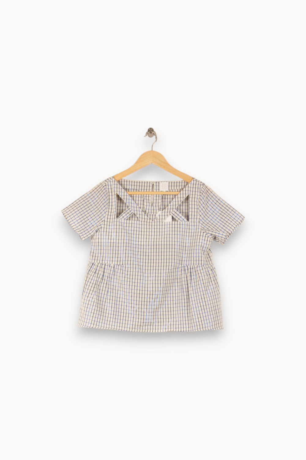 Blouse Carreaux Bleu et Blanc - Taille S/36 de la marque Karl Marc John | PARAD41886 - Vendu par Paradigme - Image 2